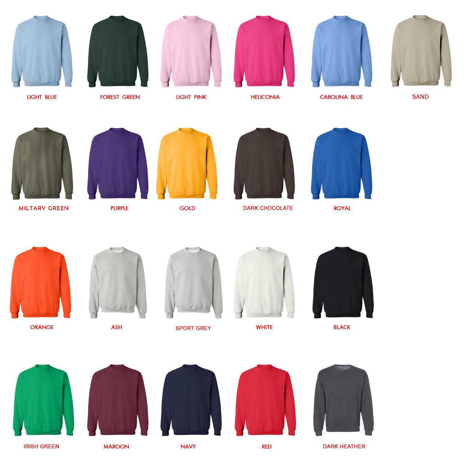 sweatshirt color chart - Boku no Pico Store