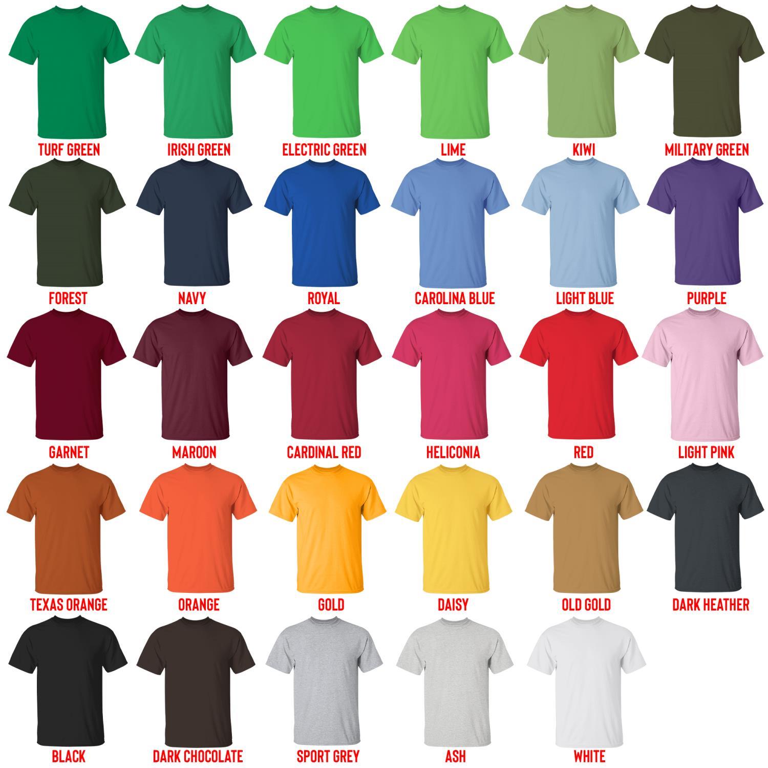 t shirt color chart - Boku no Pico Store