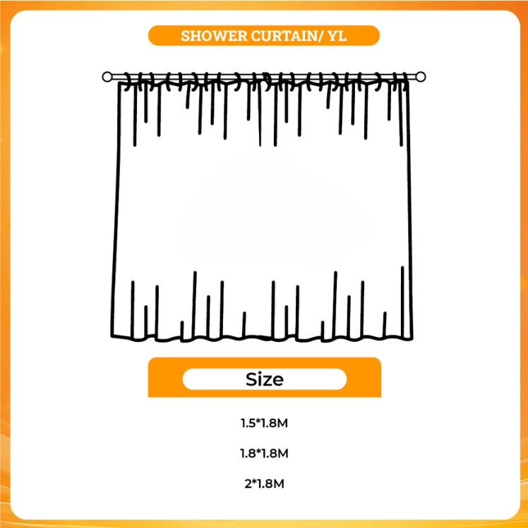 3D shower curtain - Boku no Pico Store